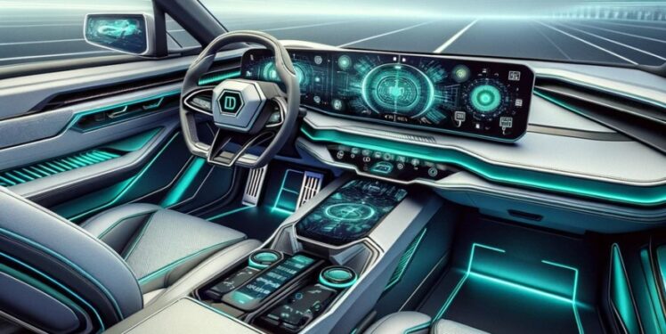 Fahrzeuginnenraum der Zukunft