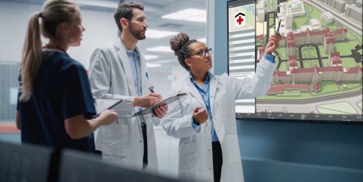 Digitale Lageplanung im Klinikum kann Leben retten.